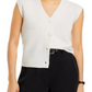 C by Bloomingdale's Cashmere Buttoned Vest Ivory