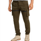 Reason Men's Cargo Expedition Sports Camo Slim Fit Pants Green Size X-Large