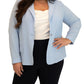 Marée Pour Toi Light Blue Core Blazer, Size 22W