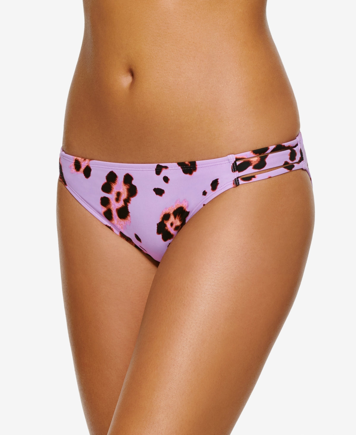 Hula Honey Women's Hipster Bikini Swim Bottom Purple Size Large