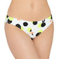 Hula Honey Women's Juniors' Citrus Geo Printed Hipster Bikini Bottoms Swimsuit White