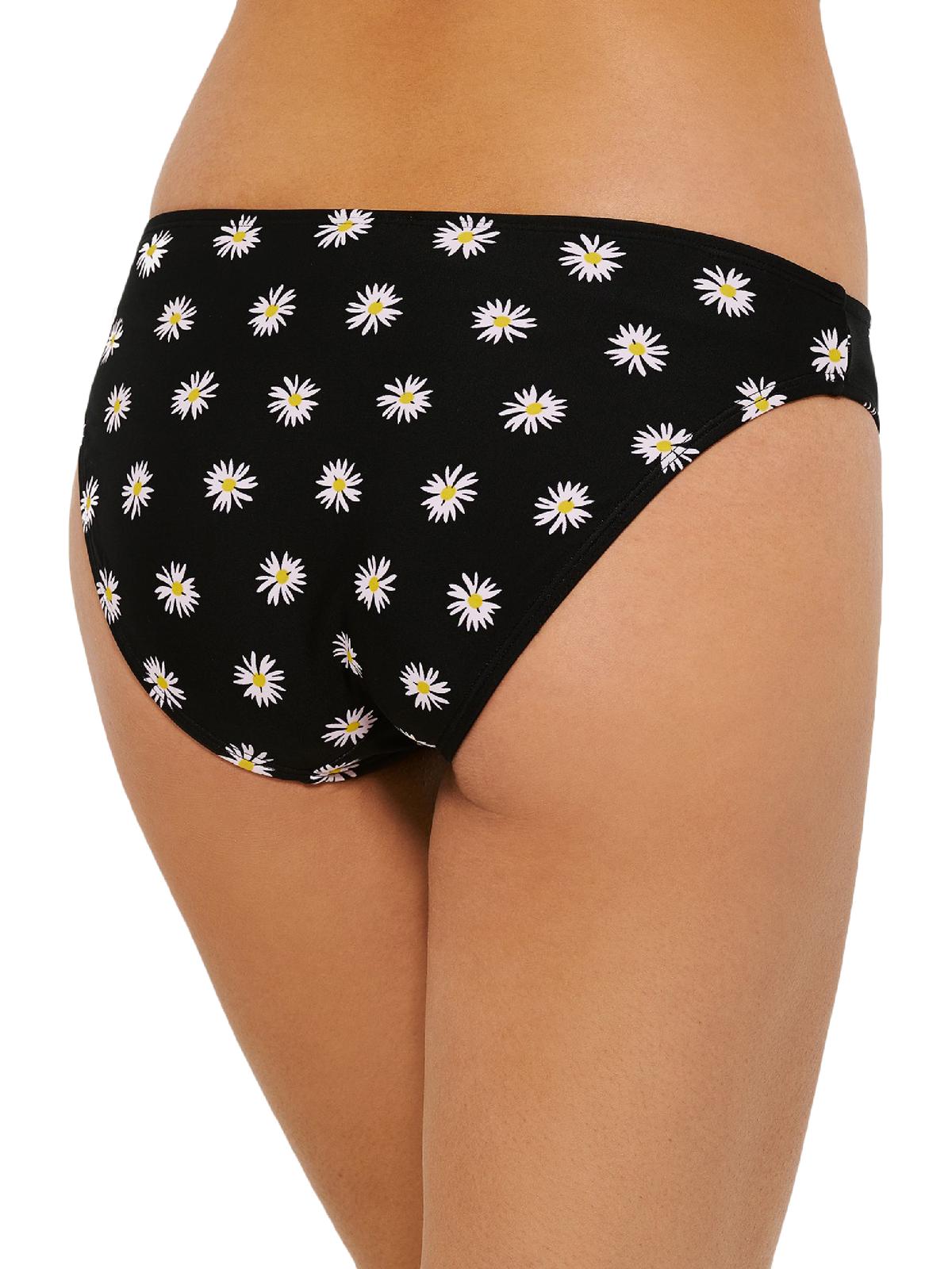 Hula Honey Women's Bikini Bottom Hipster Floral Black