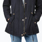 Collection B Junior's Hooded Anorak Jacket Blue Size X-Large