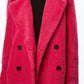 Collection B Junior's Double Breasted Faux Fur Teddy Coat Pink Size Small