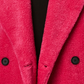 Collection B Junior's Double Breasted Faux Fur Teddy Coat Pink Size Small