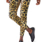 Terez Women's Leopard Goals High Shine Leggings Brown Size Small