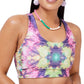Terez Women's Tie Dyed Sports Bra Pink Size X-Small