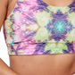 Terez Women's Tie Dyed Sports Bra Pink Size Small