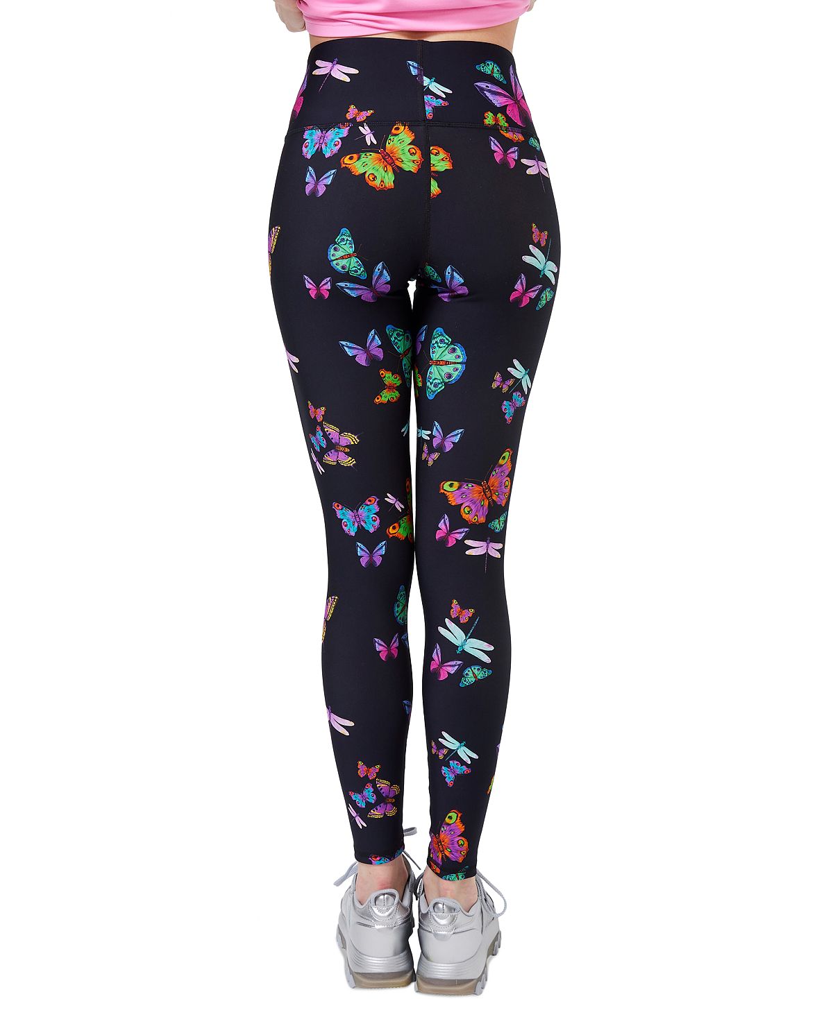 Terez Women's Butterfly Print 7/8 Leggings Black Size X-Small