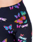 Terez Women's Butterfly Print 7/8 Leggings Black Size X-Small