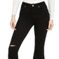 Indigo Rein Junior's Ripped Flare Leg Jeans Black Size 7