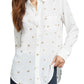 Rails Women's Kate Star Print Silk Button Up Shirt Multi Size XL