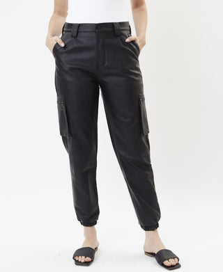 Kancan Women's High Rise Jogger Pants Black Size 11