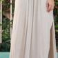 Wanderlux Women's Long Sleeve Maxi Length V Neck Lindsay Smocked Dress Gray Size  Medium