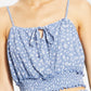 Hippie Rose Junior's Smocked Crop Top White Size X-Large