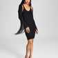And Now This Women's Ribbed Knit Bodycon Dress & Shrug Black Size Medium