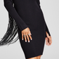 And Now This Women's Ribbed Knit Bodycon Dress & Shrug Black Size XL