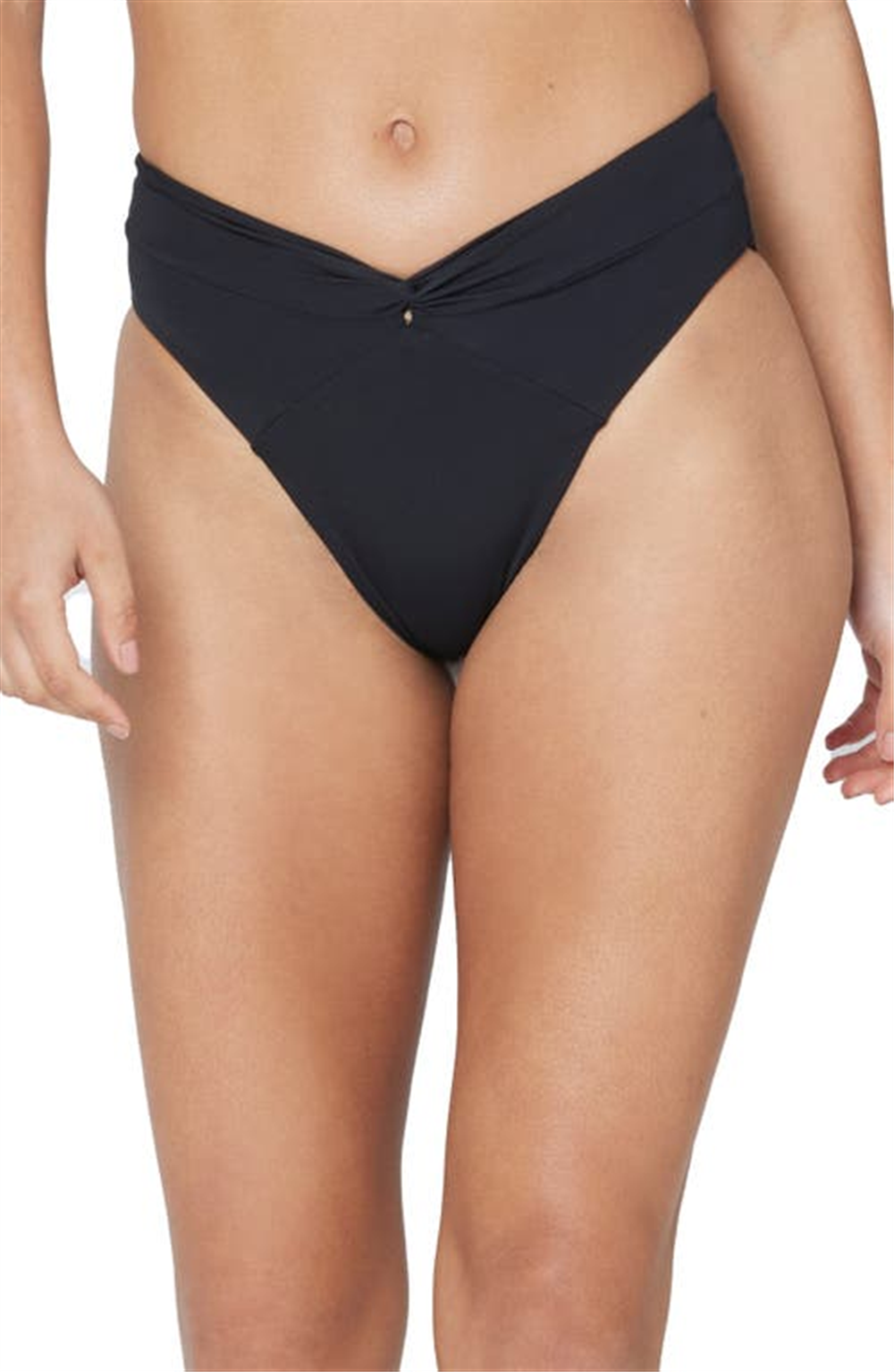 L Space Women's Nancy Lee Bitsy Bikini Bottoms Black Size Medium
