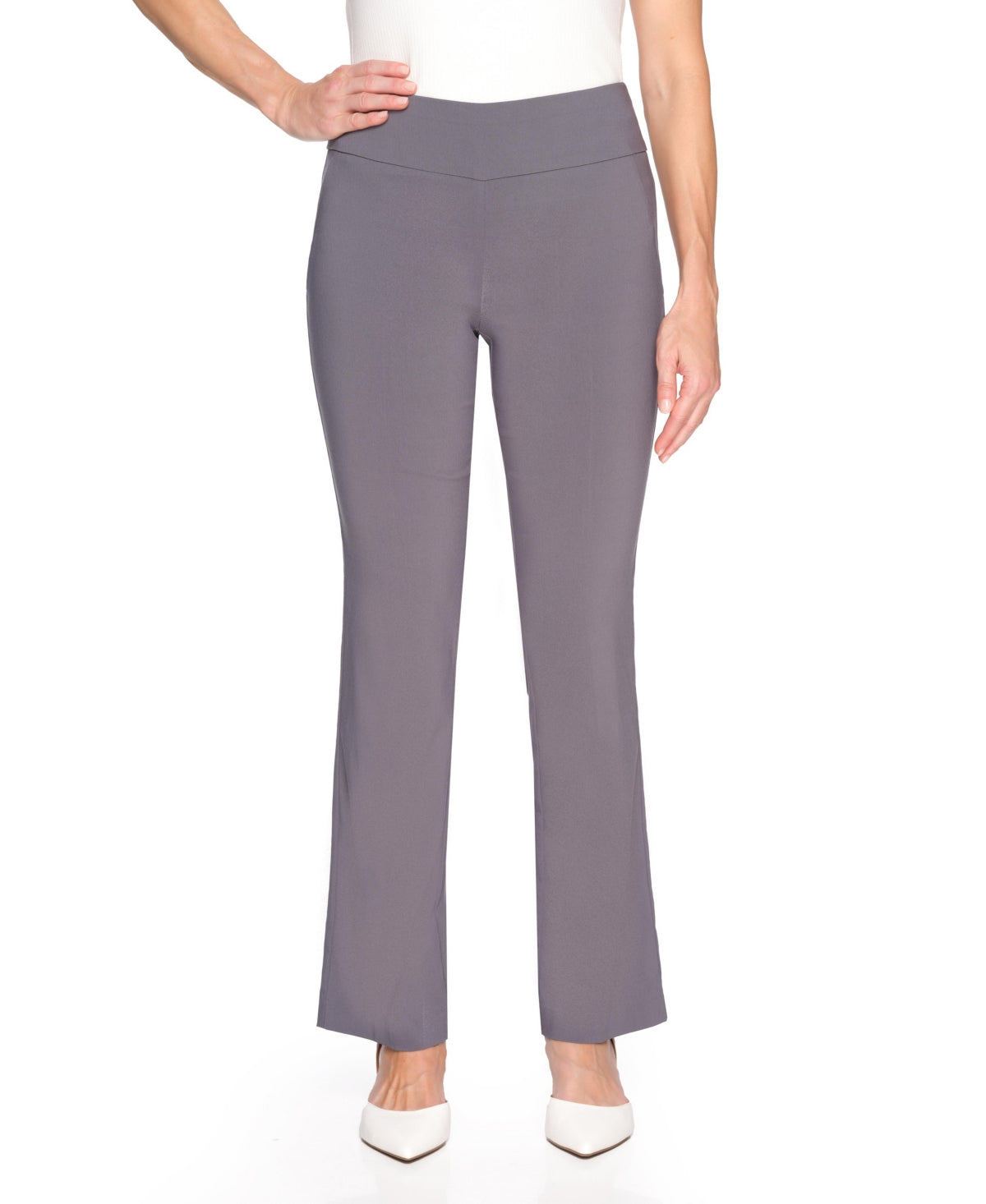 Cooper & Ella Women's Pull On Bootcut Pants Gray Size 8