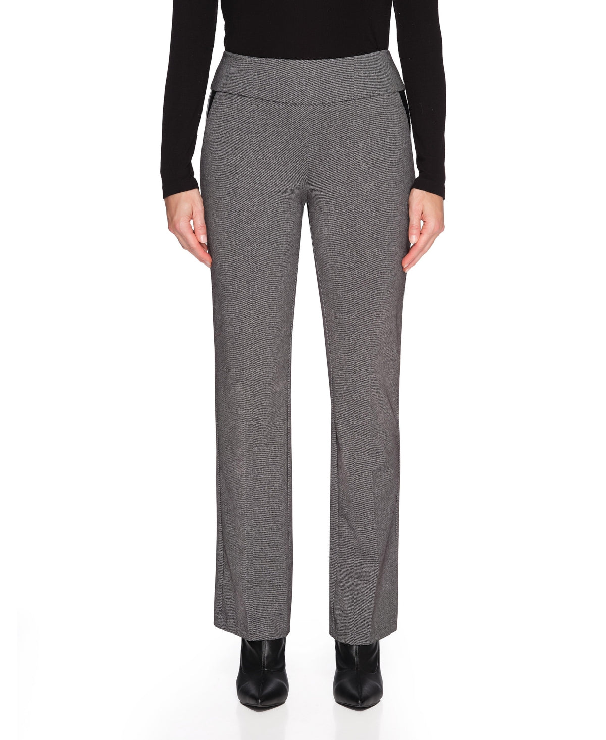Cooper & Ella Women's Pull On Bootcut Pants Gray Size L