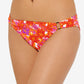 Hula Honey Women's Bold Bouquet Printed Ring Bikini Bottoms Orange Size Medium