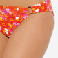 Hula Honey Women's Bold Bouquet Ring Bikini Bottom Orange Size Large