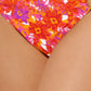 Hula Honey Women's Bold Bouquet Ring Bikini Bottom Orange Size Large