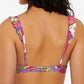 Hula Honey Women's Junior's Impressionist Bloom Bikini Top Swimsuit Purple Size XL