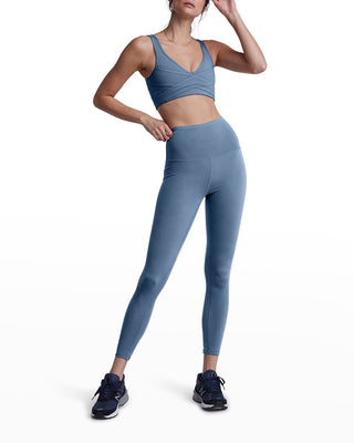 Varley Women's Let's Move High Waist Leggings Blue Size Large