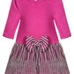 Purple Rose Baby Girl's Knit Bodice Dress with Lurex Skirt Pink Size 12 MOS