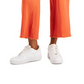 Indigo Rein Women's Junior's Cotton Gauze Wide Leg Crop Drawstring Pants Orange Size M