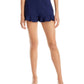 Aqua Women's High Rise Flounce Hem Shorts Blue Size Small
