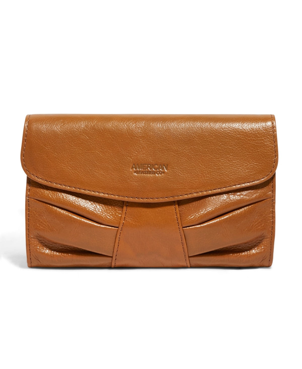 American Leather Co. Miles Wristlet Clutch Cafe Latte Vintage