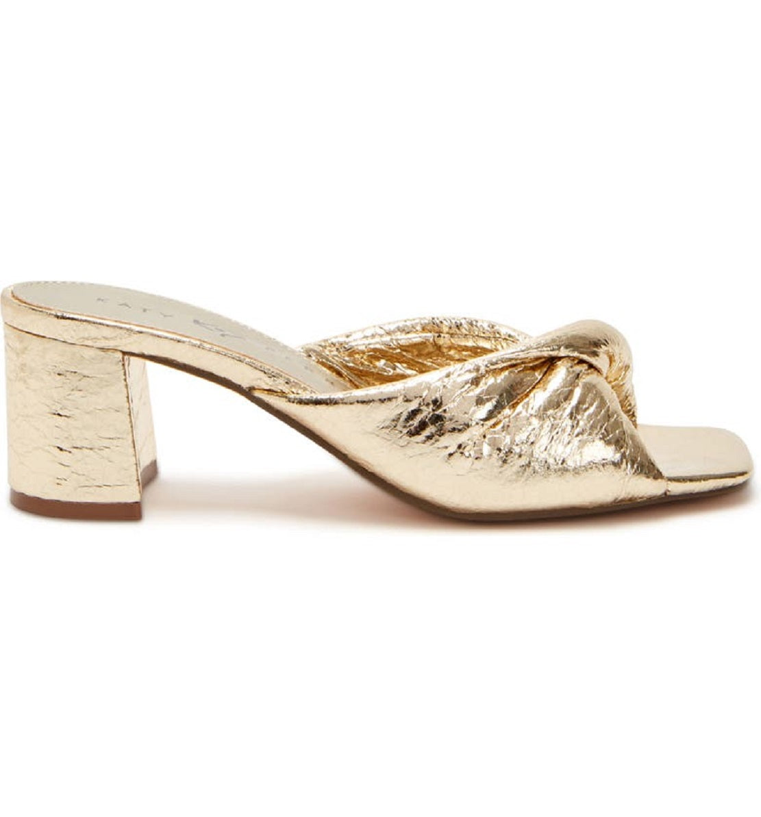 Katy Perry Women's The Tooliped Twisted Sandal Yellow Size 8.5