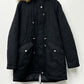Collection B Women's Junior's Faux Fur Trim Hooded Anorak Coat Black Size X-Large