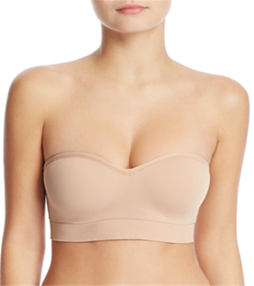 Yummie by Heather Thomson Women's Peyton Strapless Wire Free Bra Brown Size Large