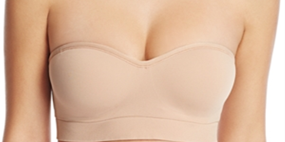 Yummie by Heather Thomson Women's Peyton Strapless Wire Free Bra Brown Size Large