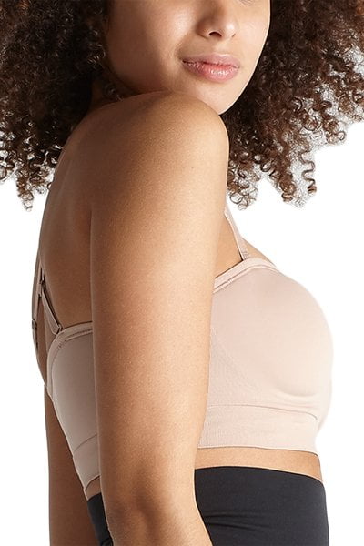 Yummie Women's Peyton Strapless Wire Free Bra Brown Size X-Large