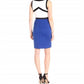 Calvin Klein - Sleeveless Fitted Sheath Neoprene Colorblock Scuba Dress