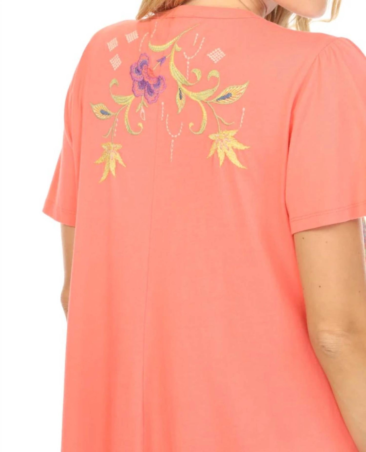 Johnny Was - CALISTA FLUTTER SLEEVE HENLEY DRESS