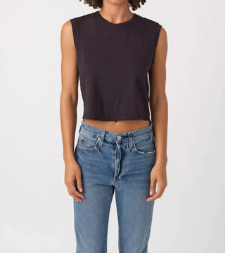 Amo - Denim Sleeveless Babe Tee