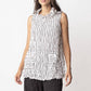 Liv By Habitat - Split Collar Tunic in Crimped Crepe de Chine