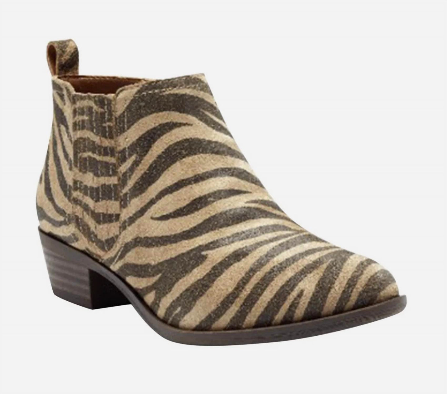 Lucky Brand - Women's Basel Low Cut Ankle Zipper Block Low Heeled Fashion Booties