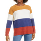 Hippie Rose Junior's Colorblocked Thermal Knit Sweater Yellow Size X-Large