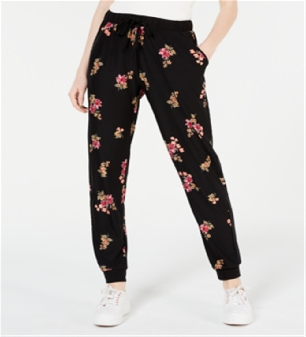 Hippie Rose Junior's Jogger Pants Black Size X-Large