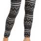 Hippie Rose Junior's Printed High Waist Leggings Black Size Medium