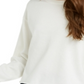 Hippie Rose Junior's Raw Hem Sweatshirt White Size X-Small