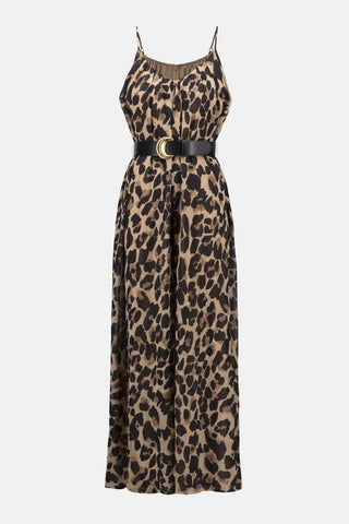 Joseph Ribkoff - chiffon animal print wide leg jumpsuit