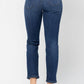 Judy Blue - High Waist Zigzag And Button Fly Destroyed Boyfriend Jeans