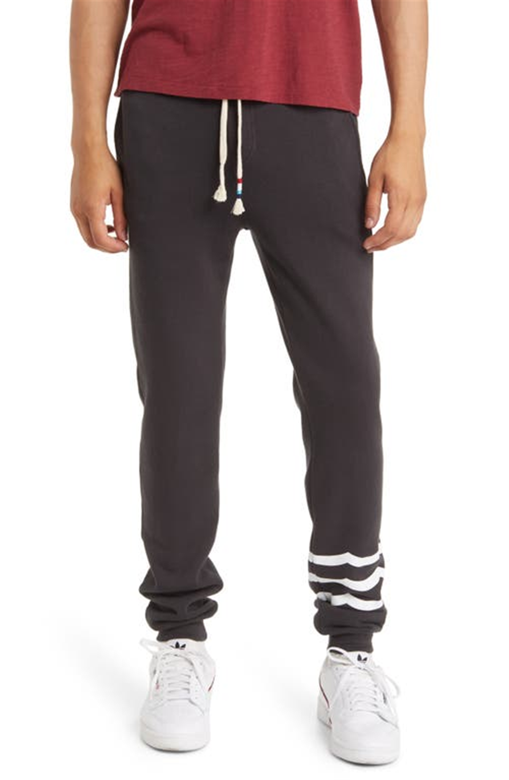Sol Angeles Men's Essential Coastal Jogger Sweatpants Black Size Medium